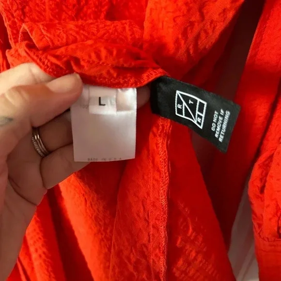 ADEAM | Textured Wrap Dress | Size Large - Picture 11 of 13